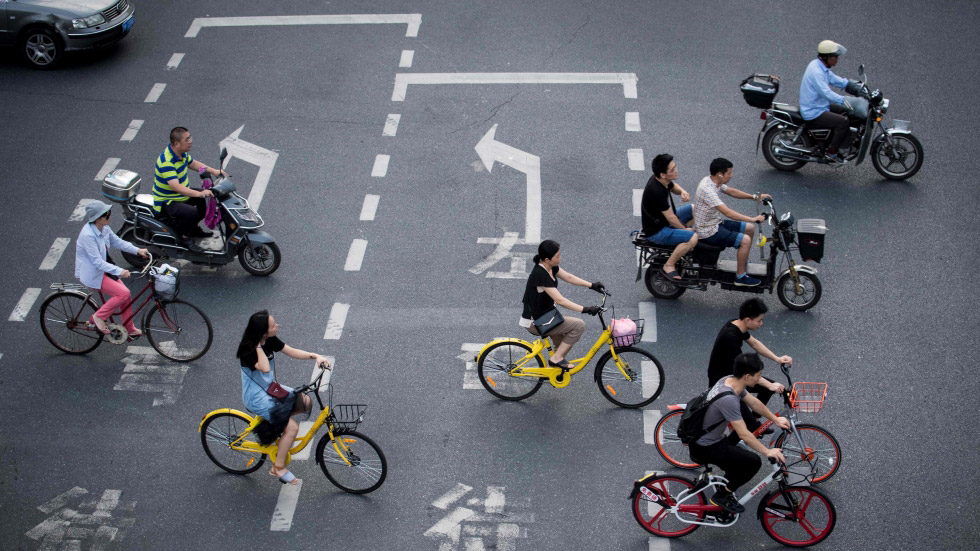 CHINA INTERNET GIANTS COMPETING FOR DOMINANCE OF BIKE-SHARING MARKET