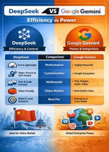 DeepSeek vs Google Gemini