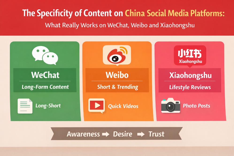 The Specificity of Content on China Social Media Platforms